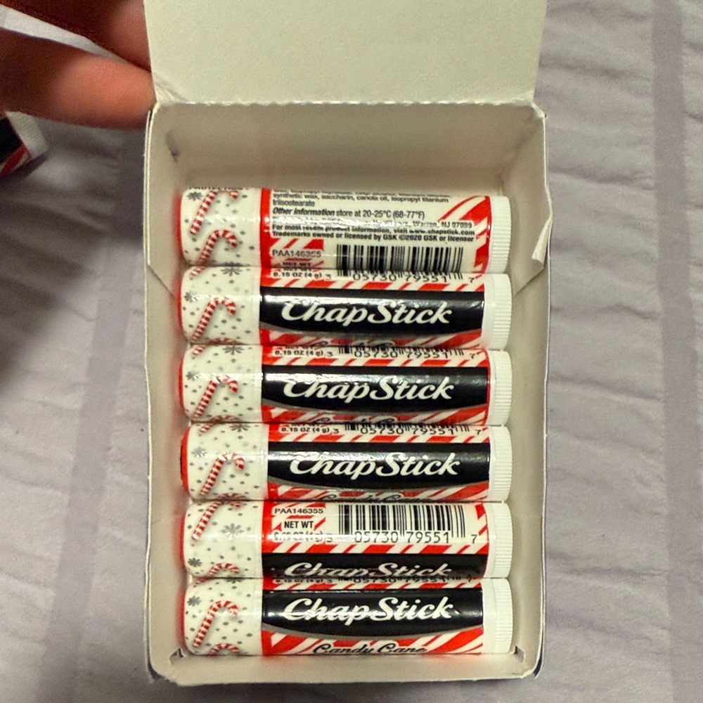 ChapStick Peppermint Candy Cane Lip Balm